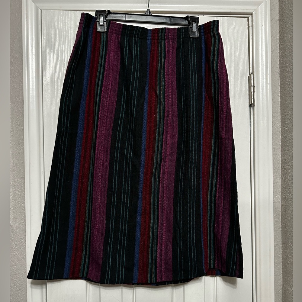 Vintage DK Gold By Donnkenney Textured Knit Multicolor Skirt